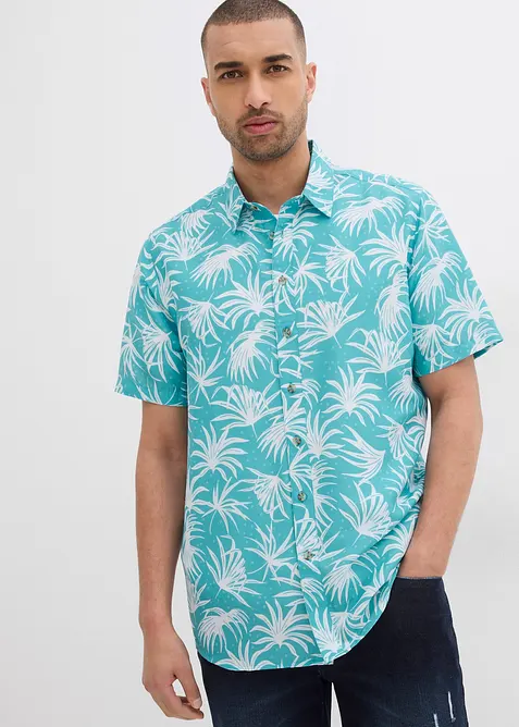 Camicia a maniche corte in viscosa, bonprix