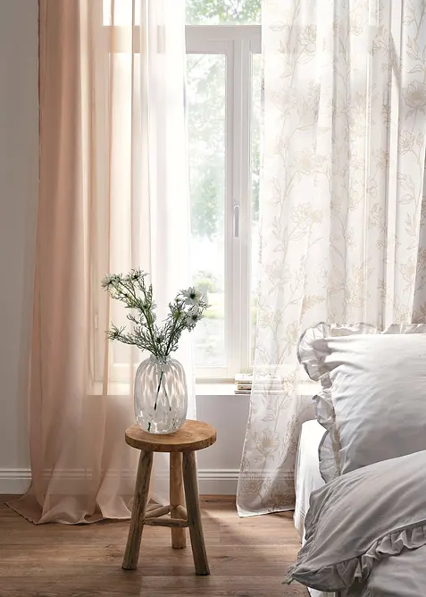 Tenda trasparente con poliestere riciclato (pacco da 1), bonprix