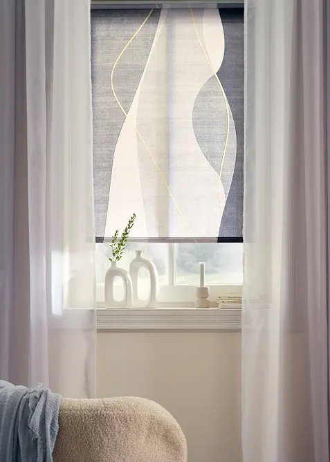 Tenda a rullo filtrante con motivo grafico, bonprix