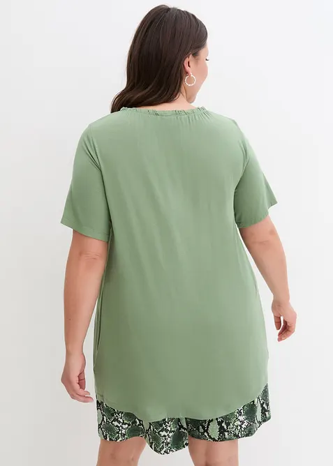 Maglia lunga in misto viscosa, bonprix