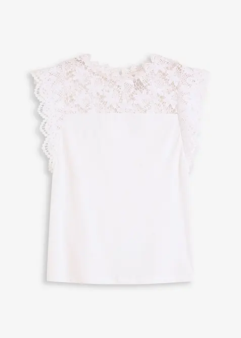 Maglia con inserto in pizzo, bonprix