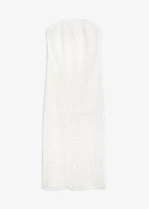 Abito con spalle scoperte e pizzo, bonprix