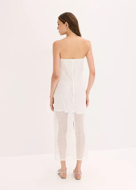 Abito con spalle scoperte e pizzo, bonprix