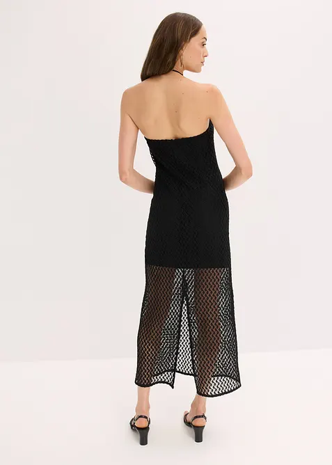 Abito con spalle scoperte e pizzo, bonprix