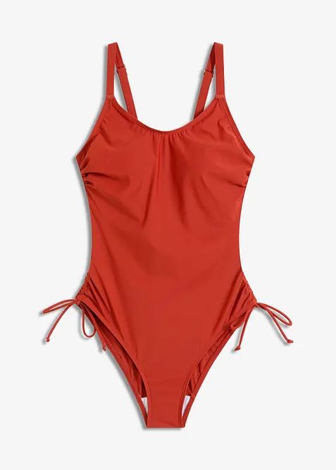 Costume intero con laccetti ed effetto modellante leggero, bonprix