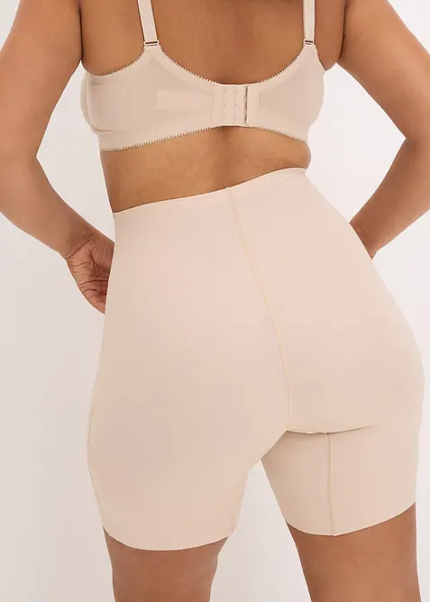 Pantaloncini invisibili in cotone con effetto modellante leggero, bonprix