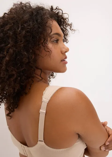 Reggiseno t-shirt minimizer senza ferretto con cotone biologico (pacco da 2), bonprix