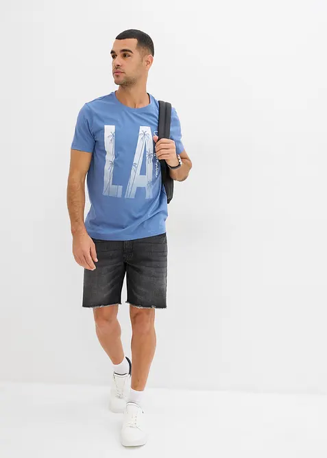 T-shirt in puro cotone biologico, slim fit, bonprix