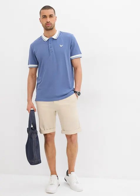 Polo a maniche corte in piquet di puro cotone biologico, bonprix