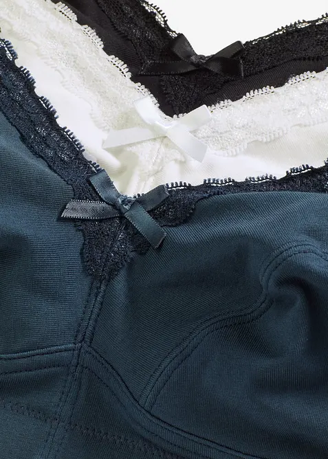 Reggiseno allattamento senza ferretto con cotone biologico (pacco da 3), bonprix