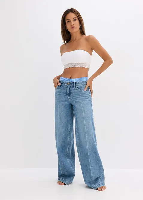 Reggiseno a fascia con cotone biologico (pacco da 2), bonprix