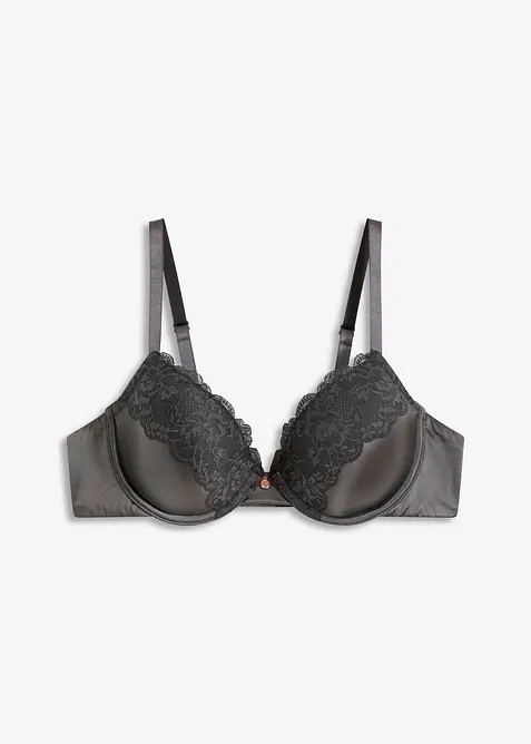 Reggiseno con coppe preformate ed effetto lucido, bonprix