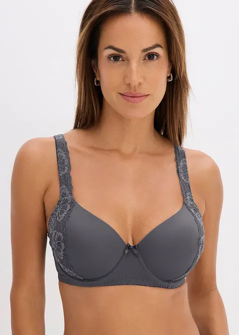 Reggiseno con coppe preformate e spalline imbottite, bonprix
