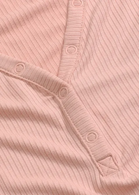 Pigiama estivo in morbida maglia a costine, bonprix