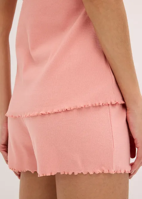 Pigiama estivo con delicato inserto in pizzo, bonprix