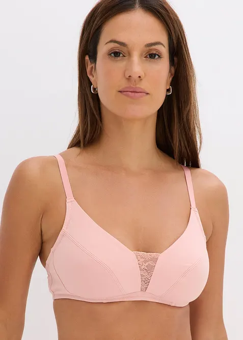 Reggiseno senza ferretto con cotone biologico morbido (pacco da 3), bonprix