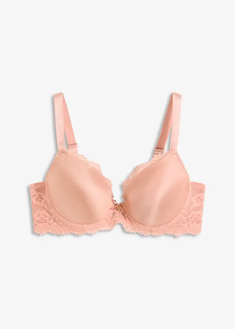 Reggiseno push-up con effetto lucido, bonprix