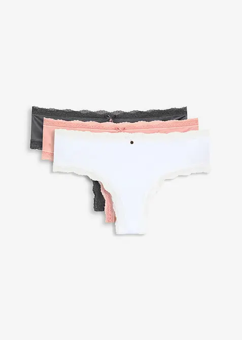 Brasiliana con effetto lucido (pacco da 3), bonprix