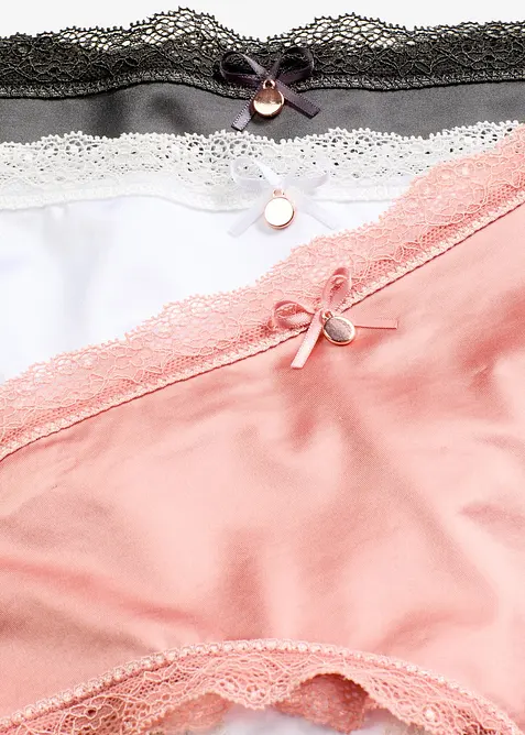 Brasiliana con effetto lucido (pacco da 3), bonprix