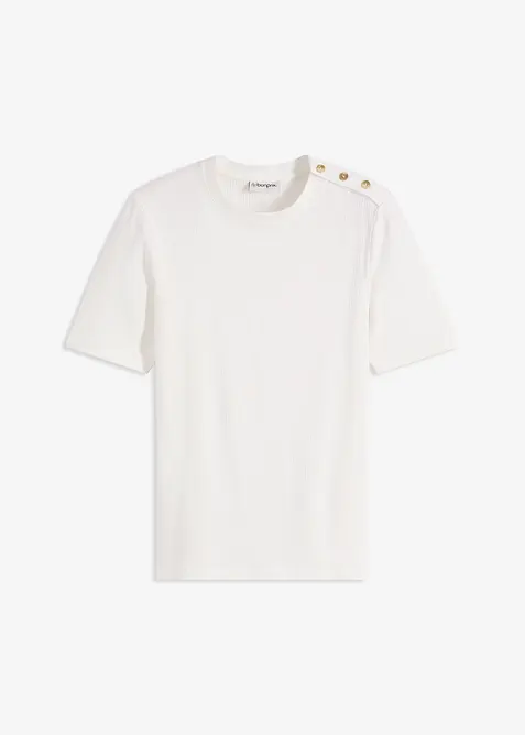 Maglia a costine in soffice misto viscosa, bonprix