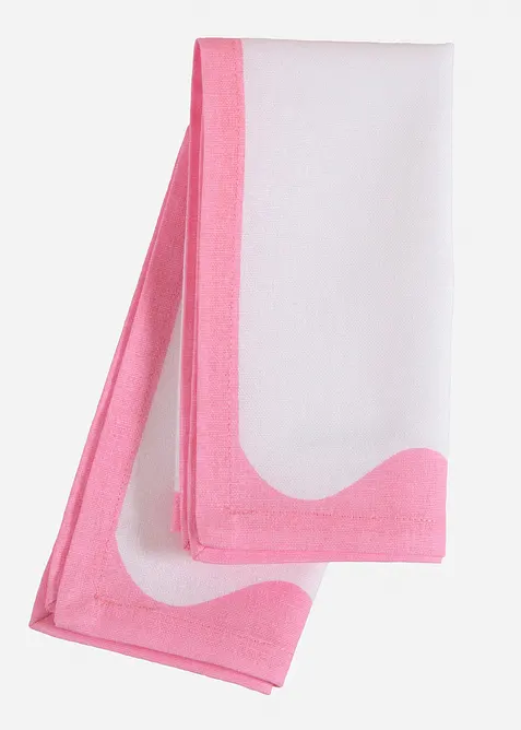 Tovaglioli in cotone biologico con bordo colorato (pacco da 2)., bonprix