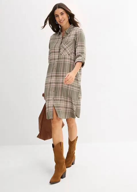 Abito chemisier in puro cotone, bonprix