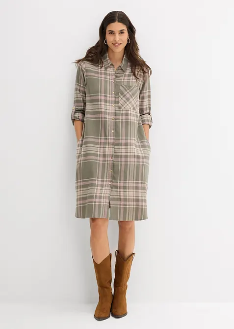 Abito chemisier in puro cotone, bonprix