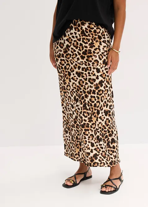 Gonna midi in viscosa fluente, bonprix