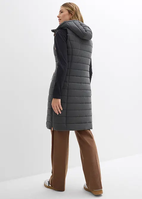 Gilet trapuntato lungo, bonprix