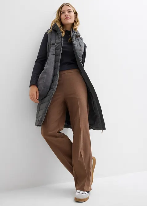 Gilet trapuntato lungo, bonprix