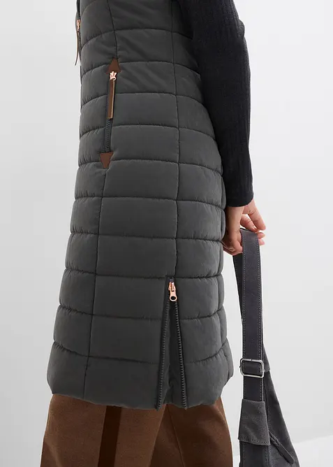 Gilet trapuntato lungo, bonprix