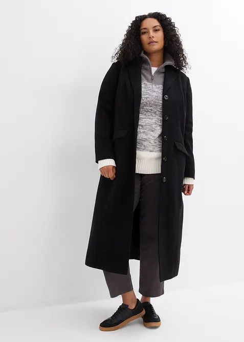 Maglione con zip e colori sfumati, bonprix