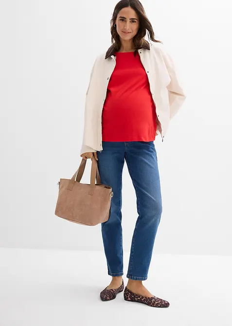 Jeans prémaman alle caviglie, straight, bonprix