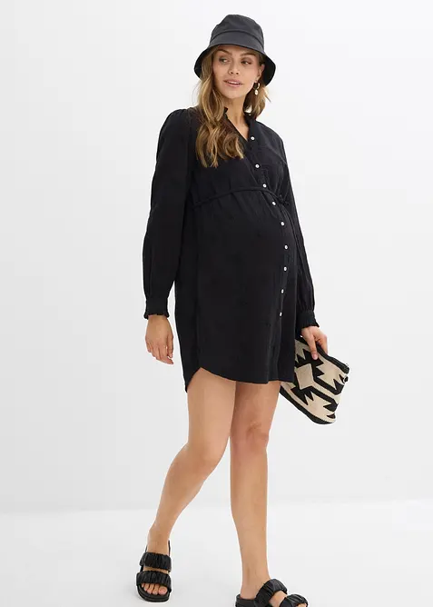 Abito prémaman in mussola morbida di cotone, bonprix