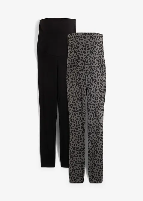 Leggings prémaman con cotone biologico (pacco da 2), bonprix