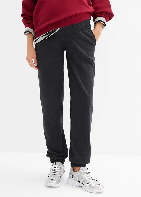 Pantaloni da jogging prémaman con cinta comoda in misto cotone morbido, bonprix