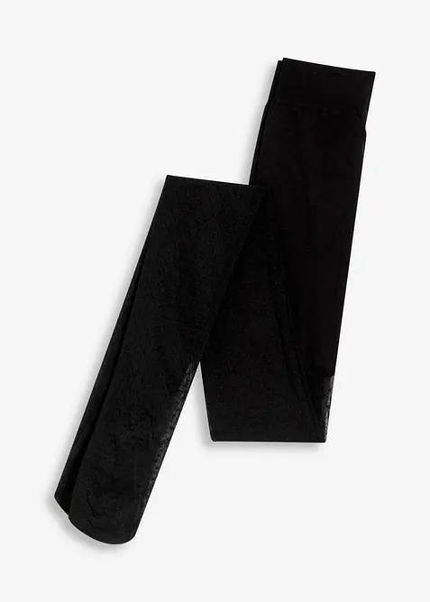 Collant 30 den con motivo a rete a pois, bonprix