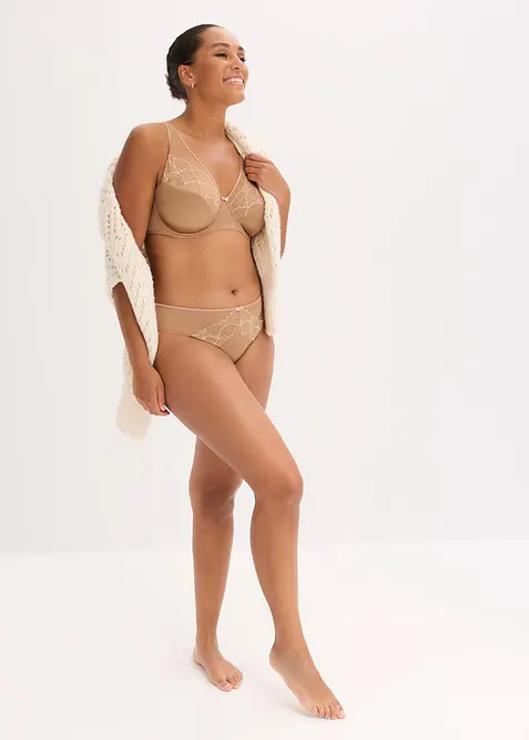 Reggiseno con ferretto ed effetto lucido (pacco da 2), bonprix