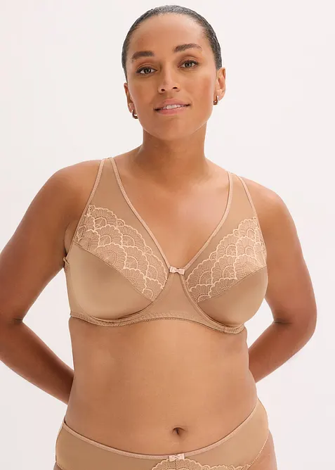 Reggiseno con ferretto ed effetto lucido (pacco da 2), bonprix