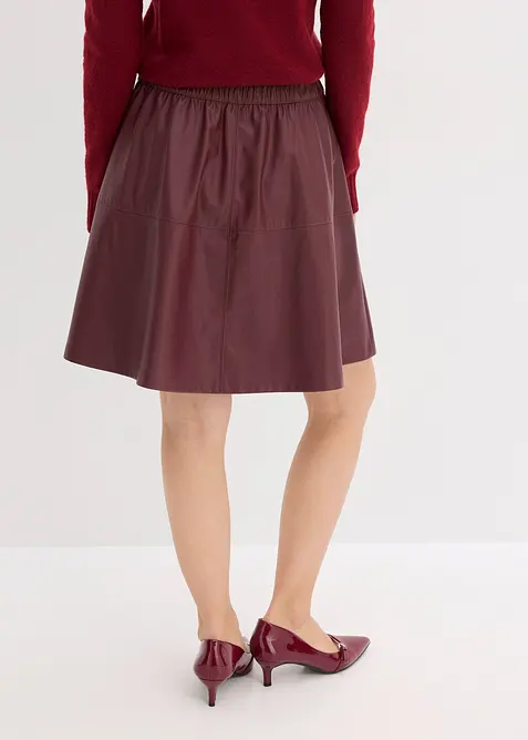 Gonna corta in similpelle, bonprix