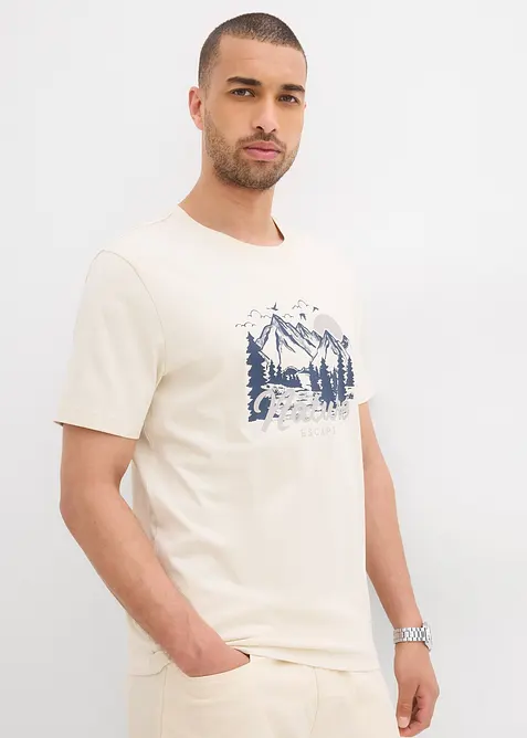 T-shirt in puro cotone biologico, bonprix