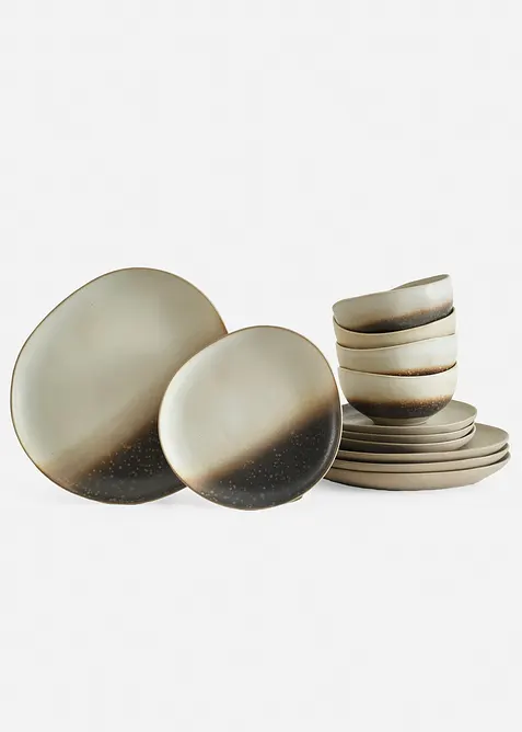 Servizio di piatti (set 12 pezzi), bonprix