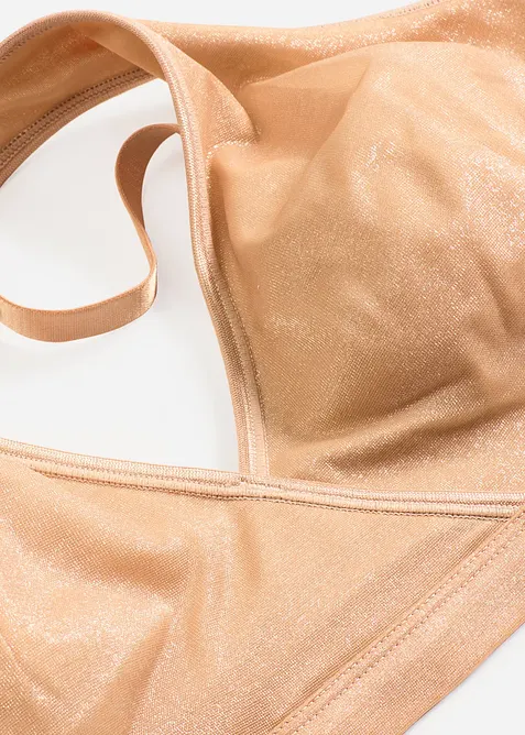 Bralette in materiale lucido, bonprix