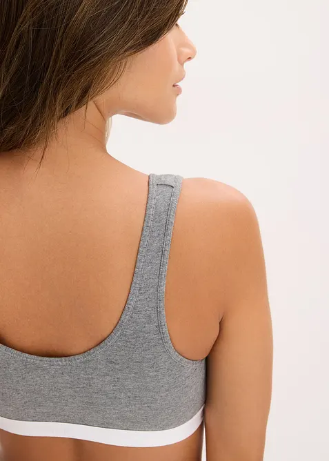 Reggiseno bustier con cotone biologico, bonprix