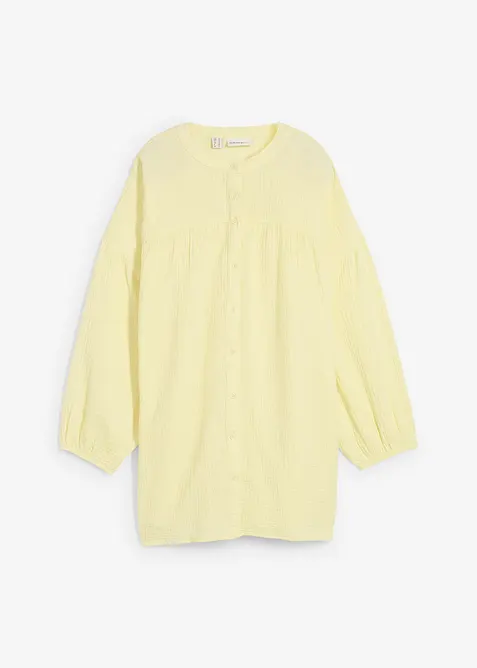 Blusa oversize in mussola di cotone, bonprix