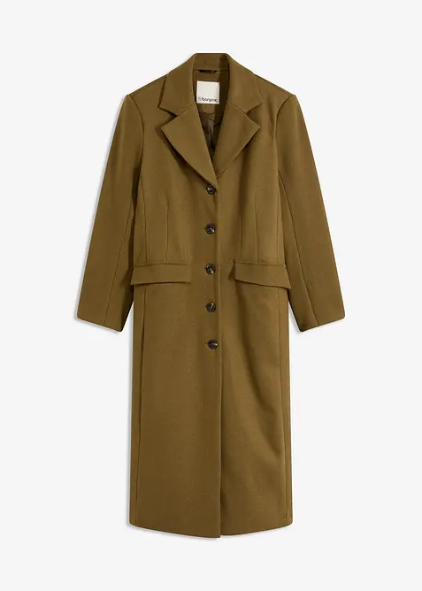Cappotto lungo in simil lana, bonprix