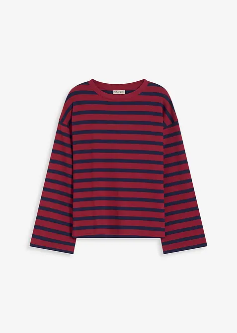 Maglia a righe in puro cotone biologico, bonprix