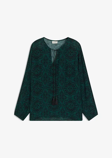 Blusa in viscosa strutturata, bonprix