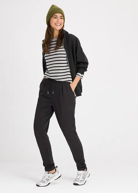 Pantaloni chino in tessuto effetto neoprene, bonprix