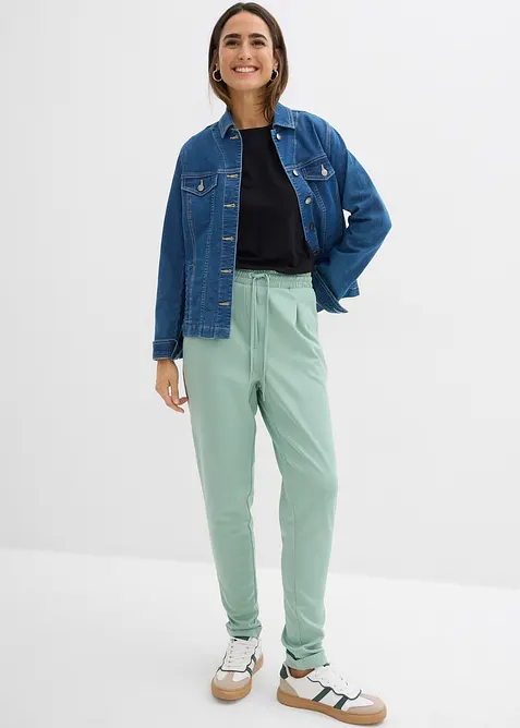 Pantaloni chino in tessuto effetto neoprene, bonprix